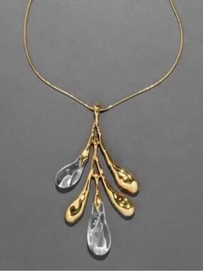 NEW Alexis Bittar Liquid Lucite Sapling Pendant Necklace AU01